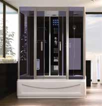 Duşa Kabin Sauna and Compact Systems - Sauna et Systèmes Compacts Сауны и компактные системы SİLVER 268 68 x 88 x 220 cm Acrylic panel bathtub with jets, Steam bath, Sterilization + ozon, Back