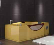 GOLD 80 x 90 x 60 cm Radio Hydromassage system (6 Jet) Built-in battery and hand shower