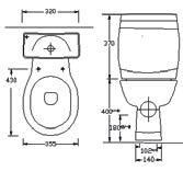 Réservoir De Chasse, Combiner Туалеты с смывного бачка, Сочетать VRK 030308 Palet: 9 Adet