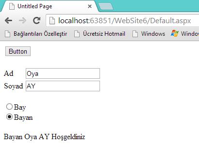 Vize = Convert.ToDouble( TextBox1.Text); Final =Convert.ToDouble( TextBox2.Text); Ortalama = Vize * 0.40 + Final * 0.6; Label1.Text = Ortalama.