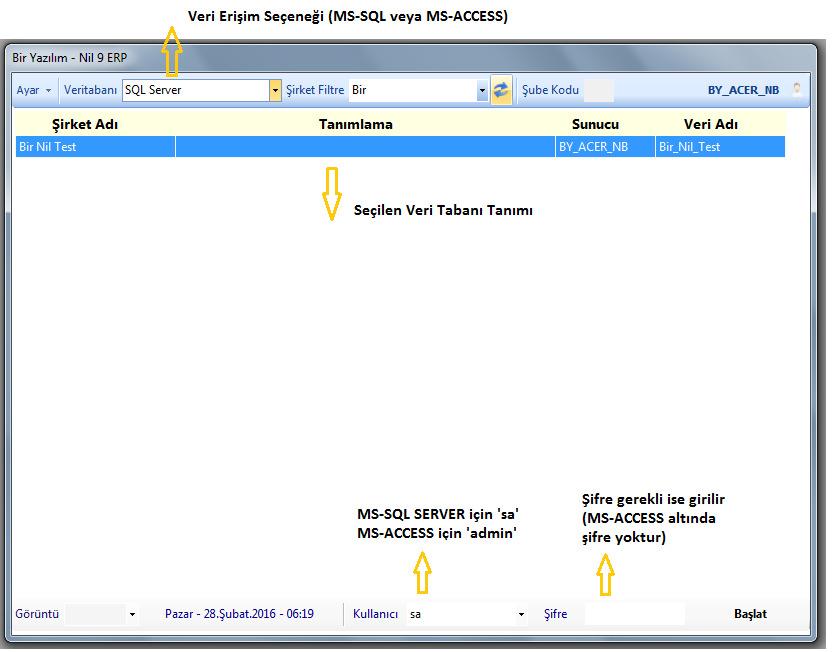 3 BIR ERP E-FATURA MODÜLÜ [BİR YAZILIM LTD. 2004-2017] Program Özellikleri BIR ERP Yazılımı MS-SQL SERVER veri tabanı sunucusu ile birlikte çalışma üzere tasarlanmıştır.