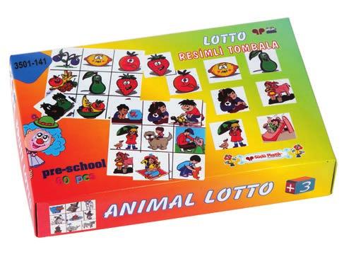 Lotto 60 pcs Lotto - Resimli Tombala Oyunu