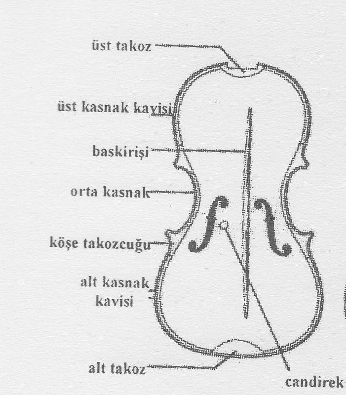 23 Örnek 6: Alapınar 2003,Kemanın Parçaları s:7 Keman ve viyola birbirine yapı olarak çok benzemektedir. Öyle ki bilgisi olmayan ve dikkatsiz bir göz,keman ve viyolayı karıştıracaktır.