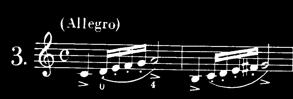 37 Örnek 9: R. Kreutzer Etüd No : 3 (Editio Musica Budapest 1960) Örnek 10: R. Kreutzer Etüd No : 3 (Trancritti per Viola by Ricordi 1976) Yukarıdaki örnekler de R.