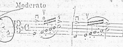 keman için yazılmış versiyonunda temponun Allegro, viyola için yazılmış olan edisyonunda ise temponun Moderato olarak yazılmasıdır.