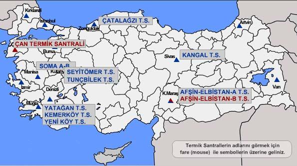 23 Tablo 3.1 Türkiye de kömürle çalışan termik santraller ve özellikleri (devamı) Soma B 1-2 2 165 2 166 2200 32 21 1.5 Soma B 3-4 2 165 2 166 2200 32 21 1.5 Soma B 5-6 2 165 2 275.5 1550 40.5 20.