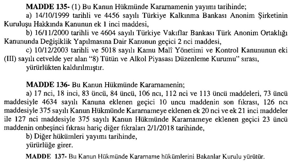 24 Aralık 2017 Sayı : 30280 RESMÎ GAZETE Sayfa : 171 Recep Tayyip ERDOĞAN CUMHURBAŞKANI Binali YILDIRIM Başbakan B. BOZDAĞ M. ŞİMŞEK F. IŞIK R.