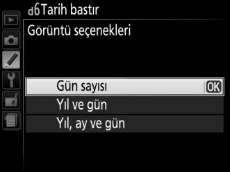 2012 b Tarih ve saat eklenir. 15. 04. 2012 10 : 02 c Tarih sayacı Yeni fotoğraflara çekim tarihi ile seçili bir gün arasındaki gün sayısını gösteren bir tarih damgası eklenir (aşağıya bakın).