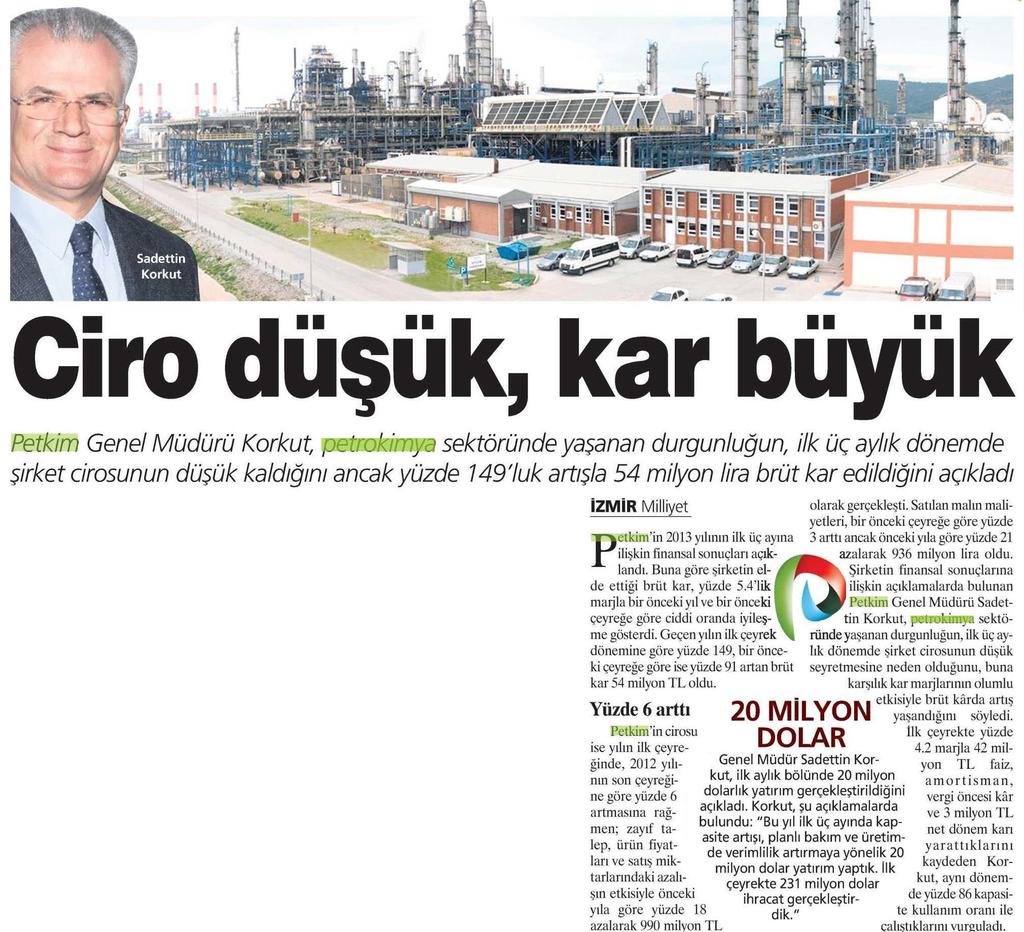 .. Yayın Adı Milliyet Ege Yayın Tarihi 04.05.