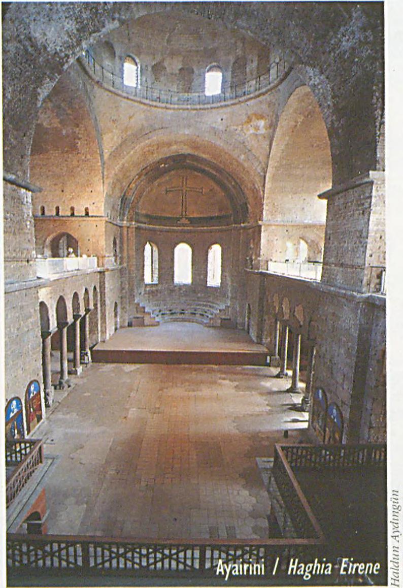 In 1846 War M inister Fethi Ahmet Pasa decided that these objects would be of interest to the public, and had them displayed in the form er B yzantine Church