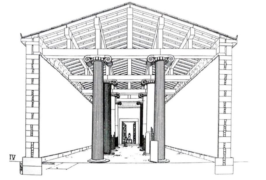 fig. 41) 124 : Yria IV Dionysos Tapınağı restitüsyon önerisi