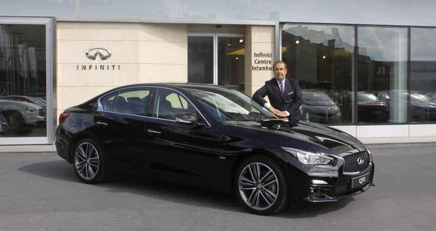 10 HABER 15-31 TEMMUZ 2015 15-31 TEMMUZ 2015 HABER 11 INFINITI Q50 BAYRAKTAR OTOMOTİV DE Bayraktar Grubu nun premium otomobil markası Infiniti, sportif sedan modeli Q50 nin ön tanıtım çalışmalarına