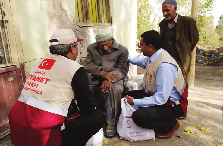 ihtiyaç sahiplerine dağıtılmaktadır.