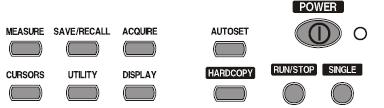 Dijital Osiloskop Kullanımı TRIGGER (TETİKLEME) TRIGGER MENU: Tetikleme modunu ayarlar. TRIGGER SOURCE: Tetikleme sinyal kaynağı seçer.