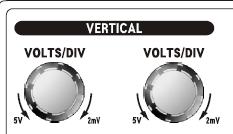 Dijital Osiloskop Kullanımı VERTICAL (DİKEY): Anahtarla ile ilgili aşağıdaki