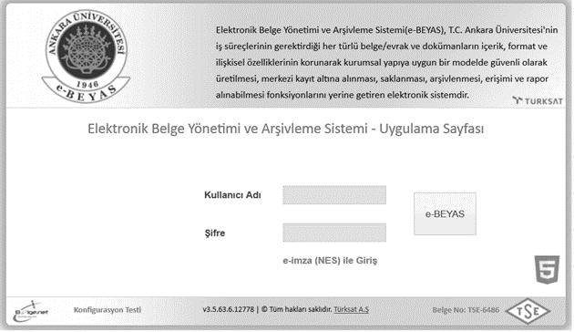 Ankara Üniversitesi e-beyas Uygulama Projesi çalışmaları Aralık