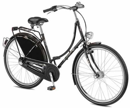 Kadın Nostaljik Hollanda Bisikleti 71 cm (28 inç) tekerlek çapı, SRAM 3 vitesli topuz sistemi ve nostaljik direksiyon Unicrown çatallı kaliteli çelik boru gövde. Önü V frenli, arkası pedal frenli.