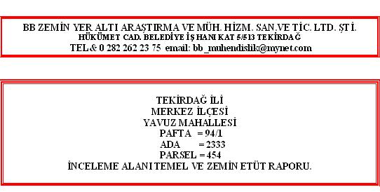 TEKİRDAĞ İLİ SÜLEYMANPAŞA İLÇESİ GÜNDOĞDU MAHALLESİ PAFTA : G19A01B1C ADA : 2769 PARSEL : 1