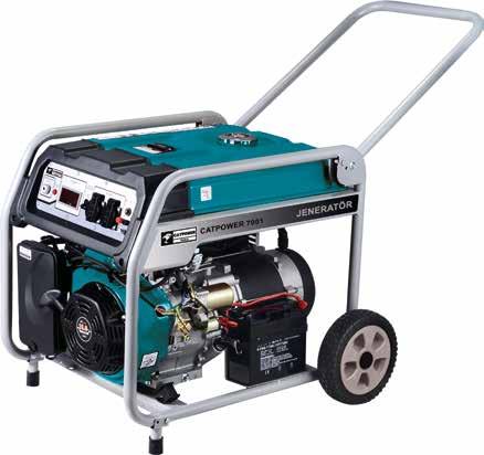 500 5.5 KWA BENZİNLİ JENERATÖR 826 $ 5 HP Maks. 5500 Watt 420 cc, 3600 D./D. 5 HP Maks. 5500 Watt Sürekli Çıkış Gücü: 5000 W 4 Zamanlı,OHV Ağır Yük Motoru 420 cc, 3600 Devir/Dakika Hava Soğutmalı Kurşunsuz Benzin, 33 Litre Tank Yağ Tankı.