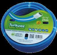 BAHÇE VE SULAMA MARKET TİPİ TURKUAZ PVC ÖRGÜLÜ HORTUM 8 MARKET TİPİ / 0 m 9 MARKET TİPİ / m MARKET TİPİ / m RULO RULO