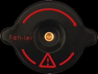 FAH D 60 LB Statik Siyah Boyalı Contalı Butonlu Radyator Kapağı AUDI, BMW,