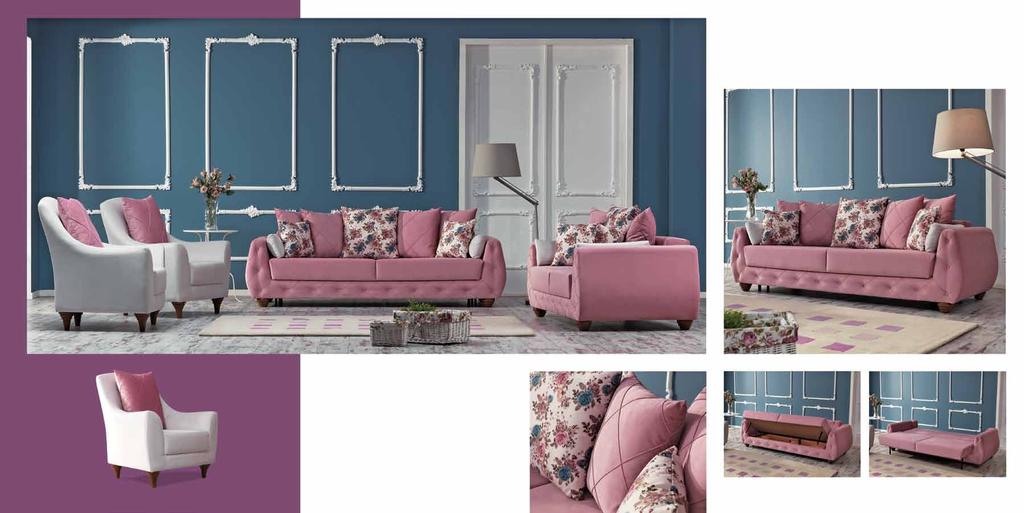 Kumaş Kodu: 1217A-1203A-1206A PEARL koltuk takımı / sofa set 97 67