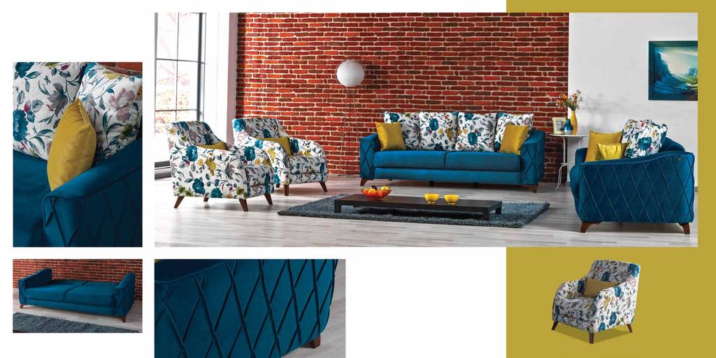 Kumaş Kodu: 1212A-1215A-1205A BAHAR koltuk takımı / sofa set 82