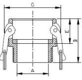 PASLANMAZ KAMLOKLAR SS CAMLOCK COUPLINGS KAMLOK / CAMLOCK KAMLOK / CAMLOCK MODEL DC-KAMLOK MODEL