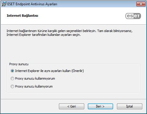 Varsayılan olarak, program aşağıdaki dizine yüklenir: C:\Program Files\ESET\ESET Endpoint Antivirus\ Program modülleri ve veriler için bir konum belirleyebilirsiniz.