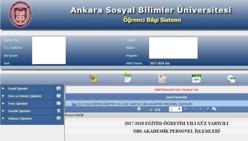 Öğrencilerimiz, belirlenen kredi/akts ye uygun biçimde, tuşunu kullanarak derslerini seçecek, Kontrol et bölümünden, seçecekleri dersleri kontrol ettikten sonra, ders kayıtlarını