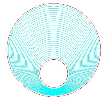 3.8. Aynı yönde seçimli Morph Spiral Cep/havuz iģleme takım yolu. Şekil 8.3.9.