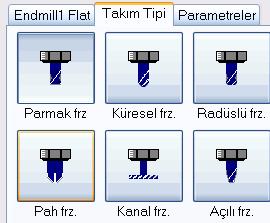 Burada aynı zincir ve parametreleri kullanılacağından sadece takımı değiģtirmek için Operasyonlar arasında daha öncen de gösterildiği gibi kopyalama ve yapıģtırma iģlemleri uygulayınız.