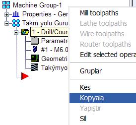 Bunun için Örneğe devam edelim. Delik Delmede delinecek derinlik mesafesi fazla olduğunda direkt delik delmek takımın zorlanması, talaģın dıģarı atılma zorunluluğu gibi birkaç yönden güçleģir.