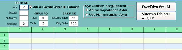 Banka Aidat Ödeme Aktarma İşlemleri: Bu bölüm toplu olarak dairelere bankadan yapılan aidat ödemelerinin aktarımının yapıldığı bölümdür.