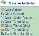 Gelir ve Giderler Gelir Girişleri: İşletme defterine gelir girişinin yapıldığı bölümdür. Gider Girişleri: İşletme defterine gider girişinin yapıldığı bölümdür.