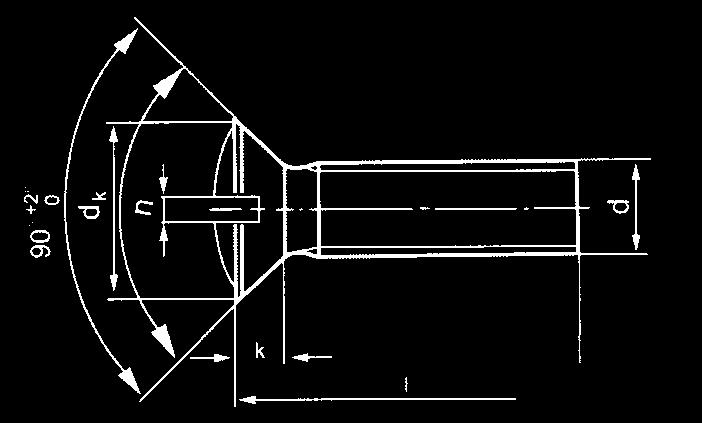 DIN 964 SLOTTED RAISED COUNTERSUNK HEAD SCREWS DÜZ