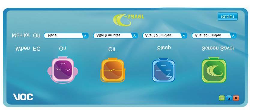 e-saver AOC e-saver monitör güç yönetimi yazılımını kullanmaya hoş geldiniz!