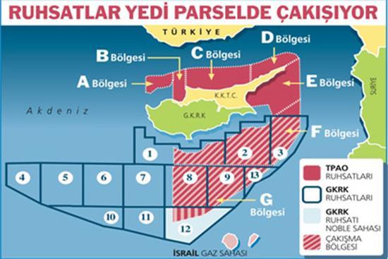 Bazı araştırma yapılan sahalarda doğal gaza ulaşılması; deniz sınırlarının belirlenmesi ve gaz ihracat gelirlerinin iki toplum arasında nasıl bölüşüleceği konusunda da yeni tartışmalara yol açtı.