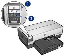 3.3 Yazıcı Kartuş Durumu ışıkları (HP Deskjet 6540-50 series) Yazıcı Kartuş Durumu ışıkları yazıcı kartuşlarının durumunu gösterir.