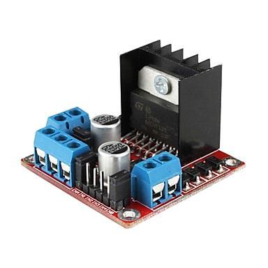 NOT: Sensör üzerinde 4 adet pin bulunmaktadır. Bunlar; VCC = +5v DC, GND = 0 V(Toprak), Trig = pals gönderme ve Echo = gelen sinyal pinidir. 3.5. L298 Motor Sürücü Kart üzerinde L298N motor sürücü entegresi kullanılmıştır.