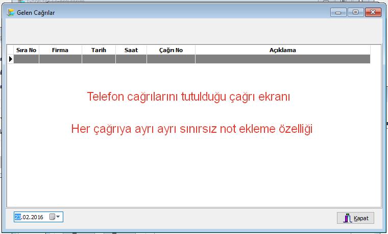 Caller ID Özelliği Telefon