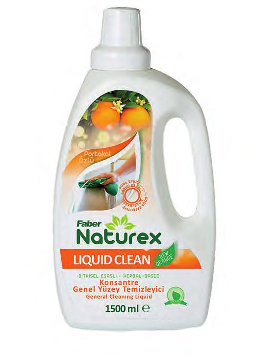 Liquid Clean New Orange KO NSANTRE KO NSANTRE Bitkisel esaslı formulü ile günlük temizliklerde;