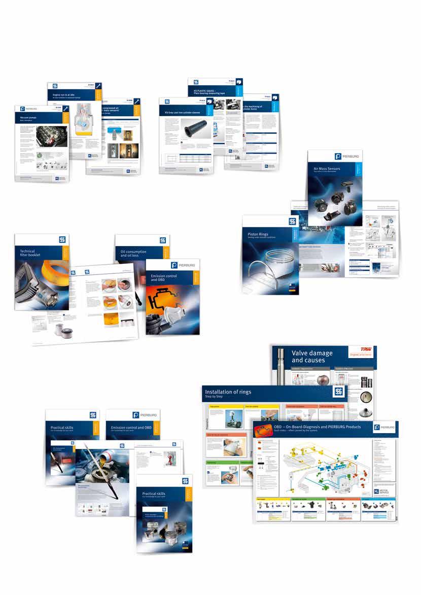 Teknik dokümantasyon SI Service Information Problem çözümleri, test değerleri ve pratik için ipuçları Atölyeler ve motor onarıcıları için PI Product Information Teknik ürün spesifikasyonları ve