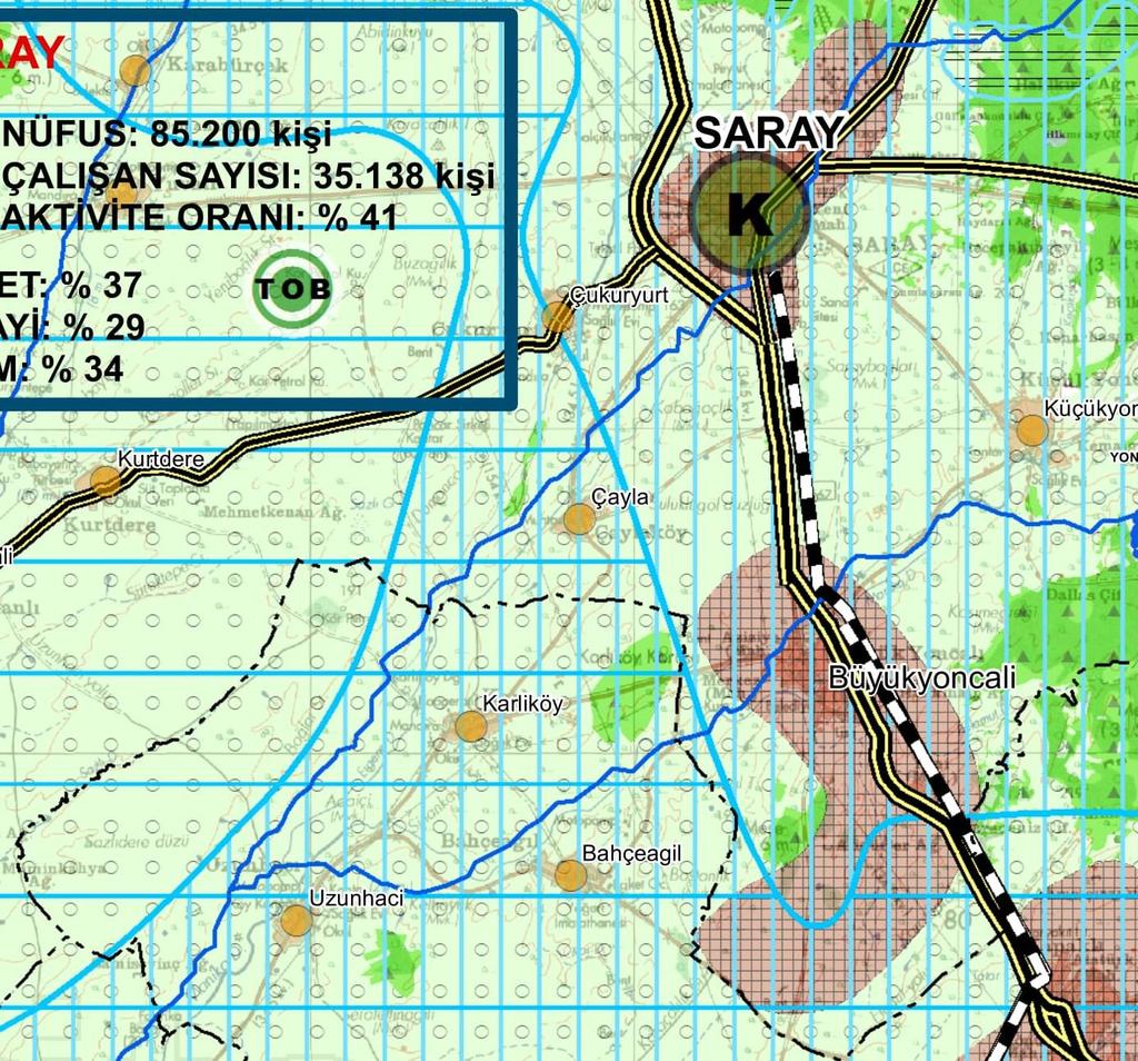 1/25.000 Ölçekli Çevre Düzeni Planı Harita 4: 1/100.000 ölçekli Çevre Düzeni Planı Planlama alanı 1/25.