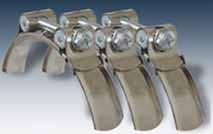 Kabartmalı Paslanmaz Hortum Kelepçeleri / Stainless Steel Hose Clamp Band & Kapak : 1.4016 [(X6 Cr 17) Paslanmaz Çelik ] Vida : 1.