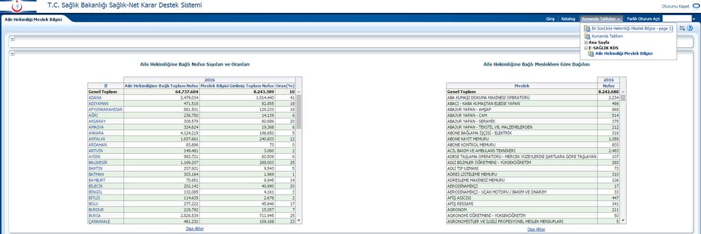 KDS Ekranı - Aile Hekimleri