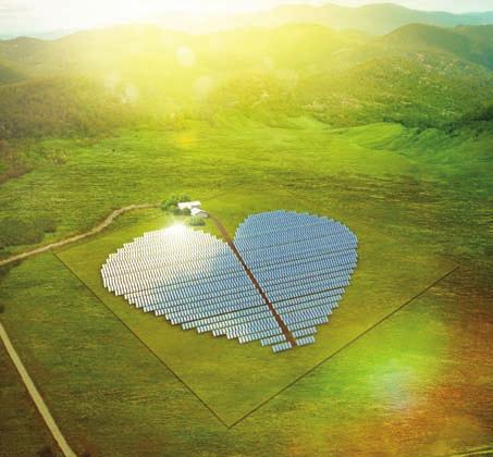 DÜNYADAN Dünyanın En Sevgi Dolu Güneş Santralı Bu kalp şeklindeki güneş enerjisi santralı, gelecek yılın başında Pasifik adası Yeni Kaledonya da kurulacak ve 750 haneye yetecek miktarda elektrik