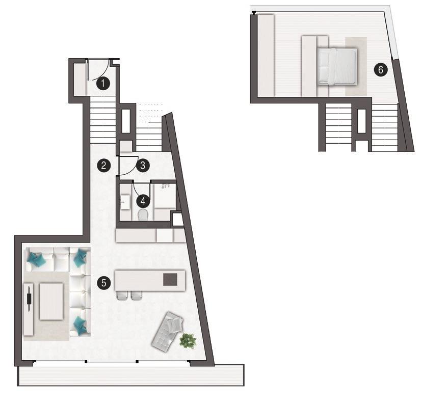 9 m 2 Daire Brüt Alanı: 105 m 2 Balkon Alanı: 6.