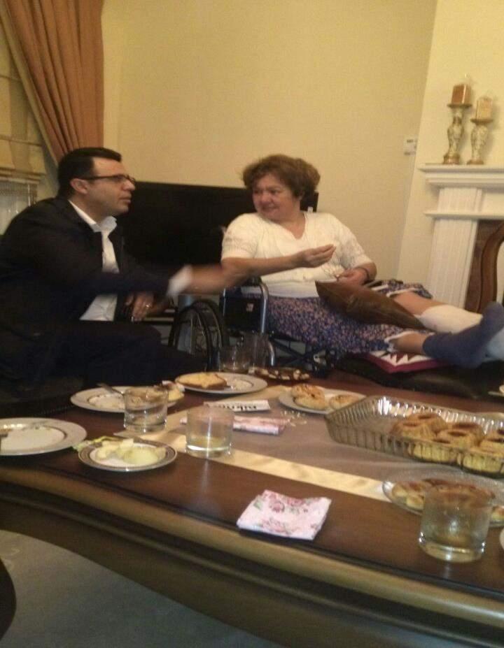 Aynur SÜLEYMANOĞLU nu ameliyat sonrası taburcu olduğu evinde Silivri Rotary Kulübü olarak ziyaret