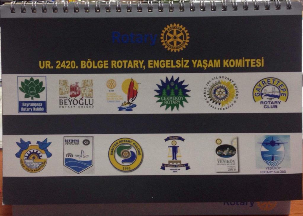 Engelli Takvimi Silivri Rotary Kulübü olarak 2420.